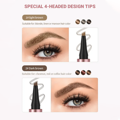 Buy 1 Get 1 Free/ Elunovie-Waterproof Micro-Fork Eyebrow Pencil