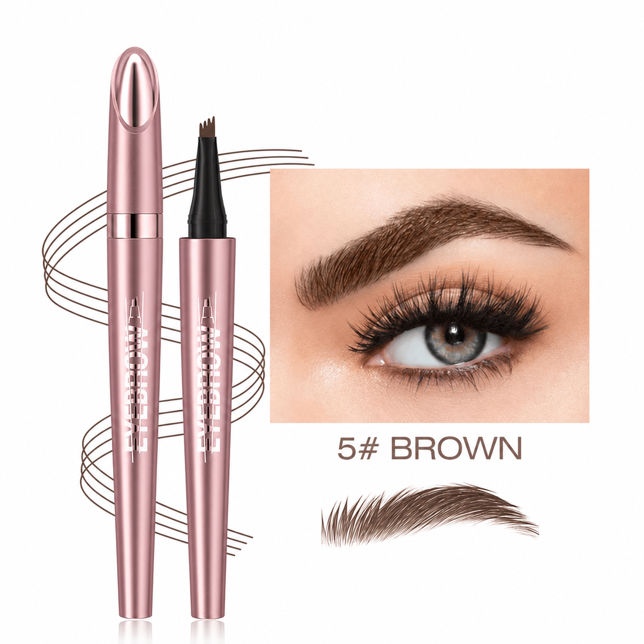 Buy 1 Get 1 Free/ Elunovie-Waterproof Micro-Fork Eyebrow Pencil