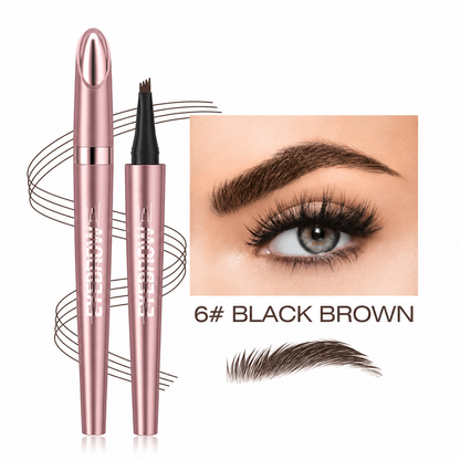 Buy 1 Get 1 Free/ Elunovie-Waterproof Micro-Fork Eyebrow Pencil