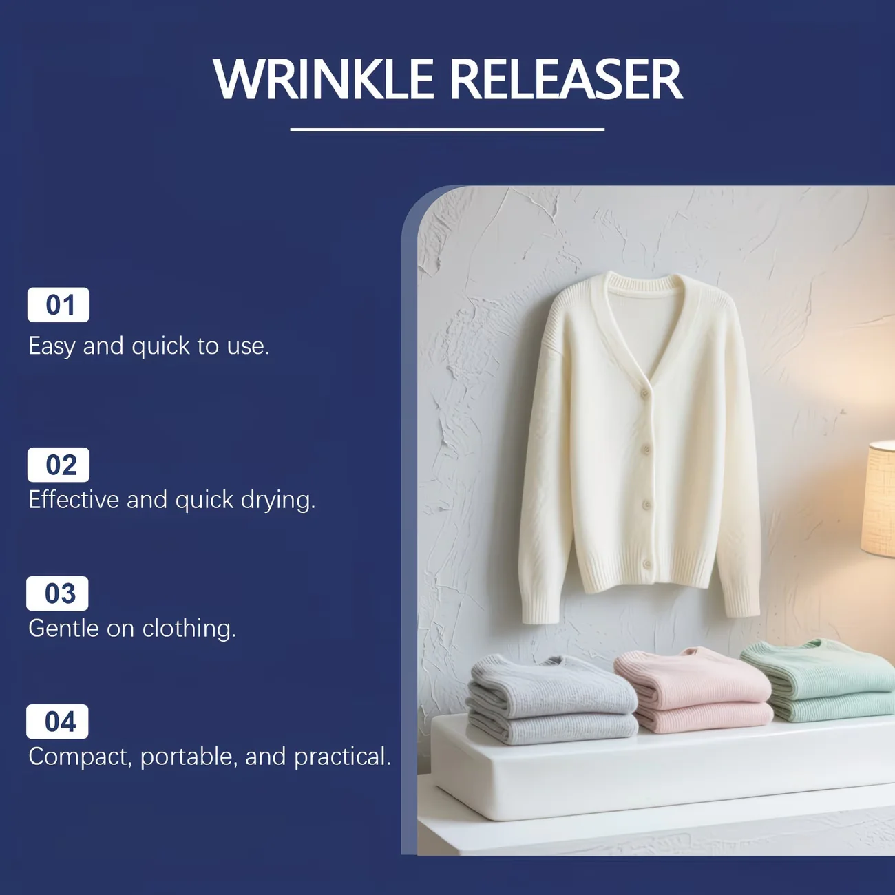 👔✨ Elunovie wrinkle release – no iron, travel-ready, static-free & fresh.