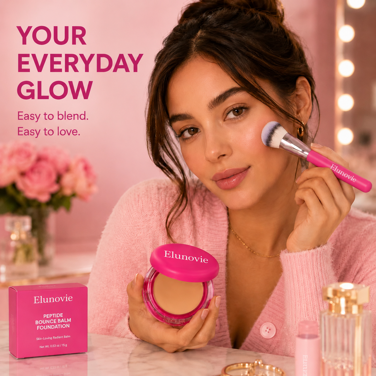 🎁 Buy One, Get One Free | Elunovie Beauty Peptide Bounce Balm Foundation ✨
