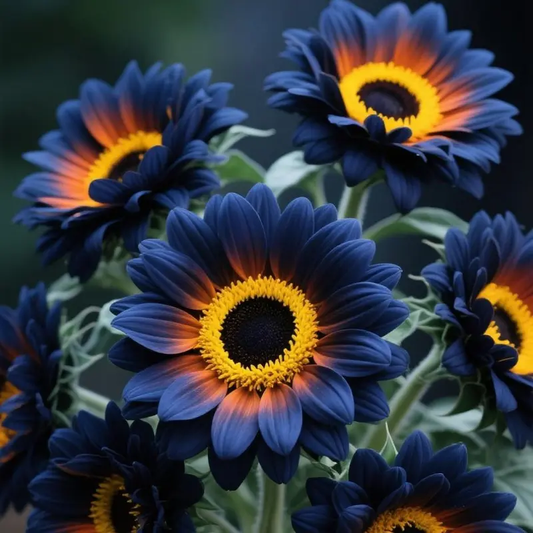 🌻🔥BUY 1 GET 1|Midnight Blaze Sunflower Seeds