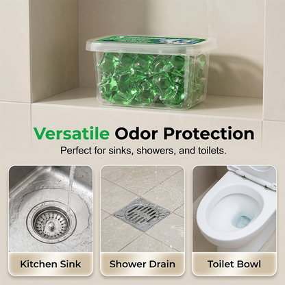 Drain Deodorizer Pods – Bio‑enzyme formula neutralizes smells at the source. Instant fresh scent, no harsh chemicals. Say goodbye to embarrassing odours. 🚰✅