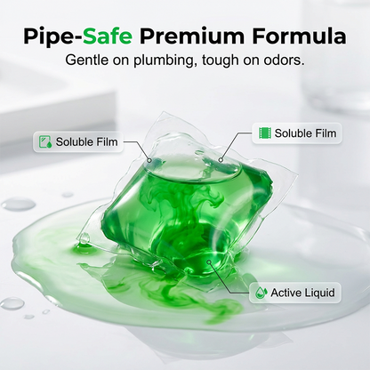 Drain Deodorizer Pods – Bio‑enzyme formula neutralizes smells at the source. Instant fresh scent, no harsh chemicals. Say goodbye to embarrassing odours. 🚰✅
