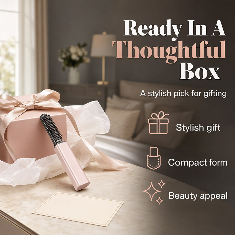 Portable Wireless Mini Hair Styler with Comb – More Volume & A Naturally Full Look